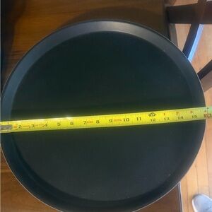 Black Round Serving Tray